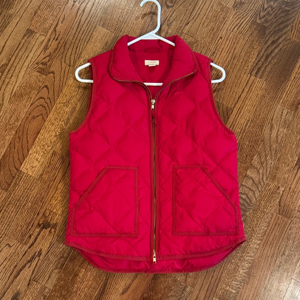 J. Crew Vibrant Red Vest
